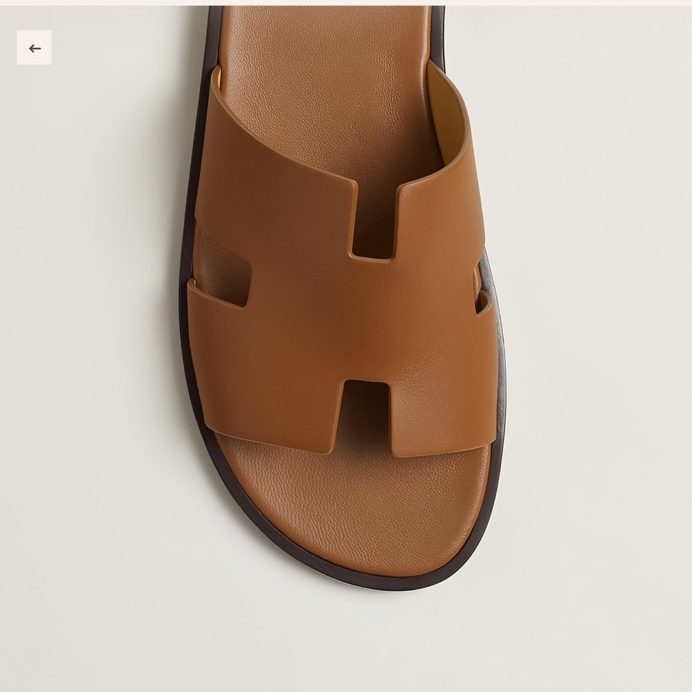 NWB AUTHENTIC MEN’S HERMES IZMIR SANDAL SIZE 11 - Picture 4 of 11